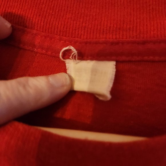 VMI (Virginia Military Institute) vintage red and yellow shirt - Picture 8 of 11